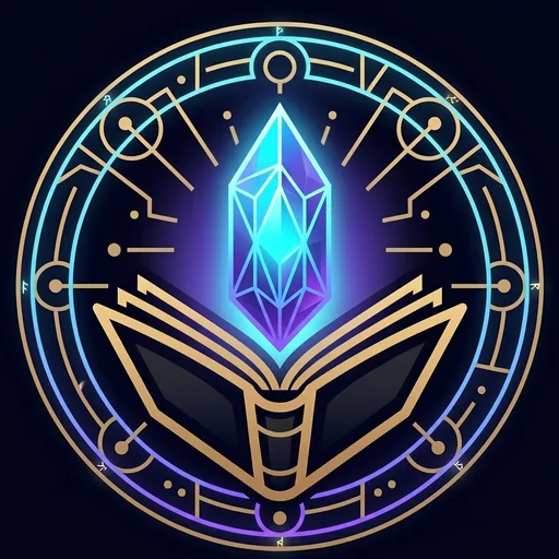 The Core Compendium emblem: a glowing crystal rising from an open golden book